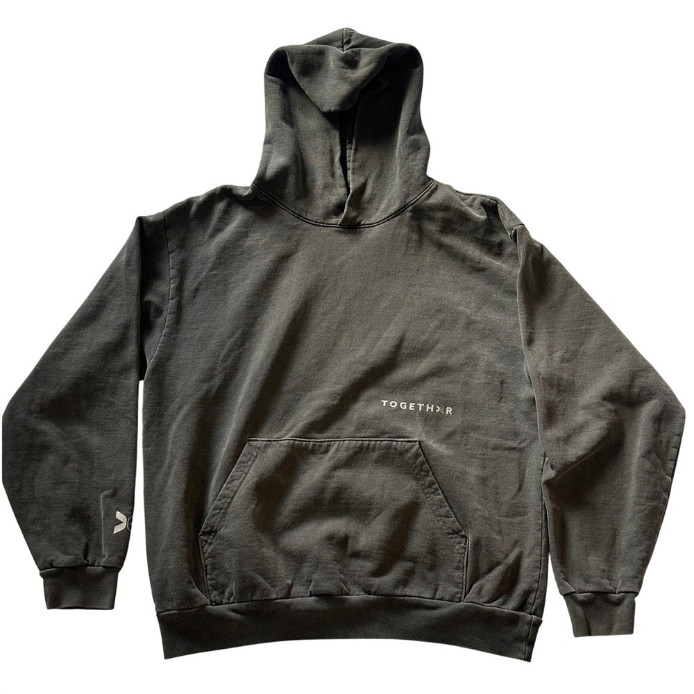 TOGETHXR Everyone Watches Womens Sports Hoodie Washed Charcoal Grey L